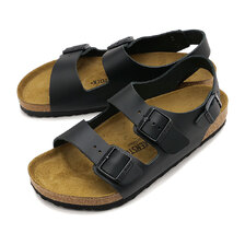 BIRKENSTOCK MILANO BLACK | NATURAL-LEATHER 34191画像