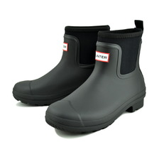 HUNTER WOMENS ORIGINAL NEOPRENE CHELSEA BOOT BLACK WFS2403NRE-BLK画像