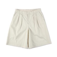 Scye San Joaquin Cotton Chino Pleated Shorts 5126-81503画像