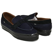 VANS PREMIUM LX LOAFER 53 PONY HAIR DRESS BLUES VN000VASLKZ画像