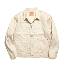 GENERAL THINGS Lot.7110W 2Pockets Solid Denim Jacket 14oz. White Denim画像