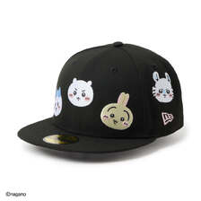 NEW ERA 59FIFTY ちいかわ / キャラALL OVER ブラック 14864521画像