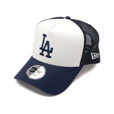 NEW ERA 9FORTY A-Frame トラッカー ロサンゼルス・ドジャース オフホワイト/ネイビー 14744912画像