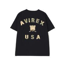 AVIREX S/S VARSITY CAMO LOGO T-SHIRT 7836135621画像
