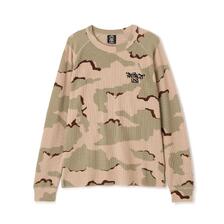 AVIREX MINI WAFFLE CAMO RAGLAN L/S T-SHIRT 7836130011画像