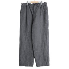 Porter Classic PIN STRIPE LINEN COTTON EASY PANTS PC-021-3904画像