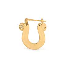 CRIMIE LETTER RIBBON HORSE SHOE PIERCE 24KDP CR1-02F1-JW05画像