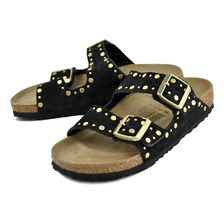 BIRKENSTOCK ARIZONA RIVET BORDER(NARROW FIT) BLACK 1030348画像