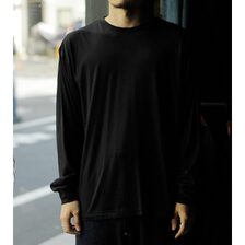 INTERIM SILK COTTON JERSEY DEADSTOCK FABRIC L/S TEE IT26S211画像