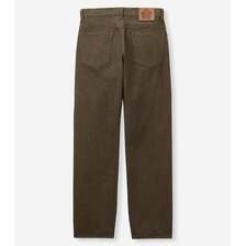 MOMOTARO JEANS #100 STRAIGHT BUTTON FLY BOTANICAL DYED - MOSS MMJZ6403画像