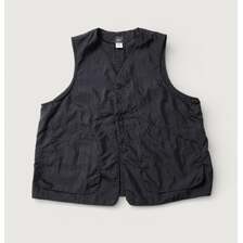 POST OVERALLS #3503-CNB DEE Vest 2 : crinkle nylon taffeta black画像