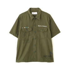 AVIREX AGED-LOOK S/S UTILITY SHIRT 7836123001画像