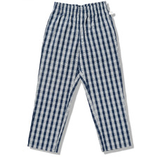 COOKMAN Chef Pants Semiwide PALAKA Check Navy 231-61806画像