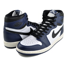NIKE AIR JORDAN 1 RETRO HIGH OG midnight navy/blk-wht-sail DZ5485-401画像