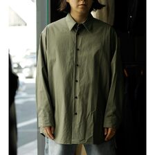 NONNOTTE Clear Heavy Broadcloth Oversized Shirt N-26S-001画像