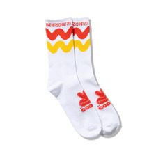 COOKMAN Rib Crew Socks Wienerschnitzel Sauce 183-61999画像