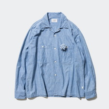 Unlikely Open Collar Chambray with Flower U26S-11-0003画像