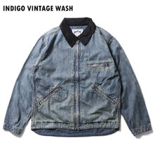 HOUSTON US Cotton Denim Zip Work Jacket 51590画像