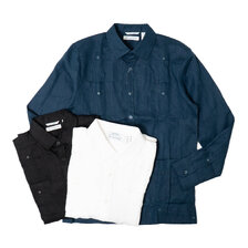 CUBAVERA 100% Linen Classic Guayabera Shirt - Long Sleeve画像