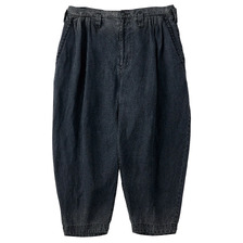PORTER CLASSIC BLACK LINEN BEBOP PANTS PC-021-3888画像