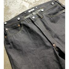 INTERIM "RIGID"NATURAL INDIGO SHUTTLE DENIM HYPER BIG SINGLE NEEDLE 201 No2 JEANS IT26S059画像