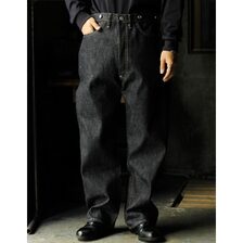 INTERIM "RIGID"NATURAL INDIGO SHUTTLE DENIM SINGLE NEEDLE 201 No2 JEANS IT26S053画像