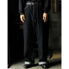 INTERIM NATURAL INDIGO SHUTTLE DENIM HYPER BIG SINGLE NEEDLE 201 No2 JEANS IT26S067画像