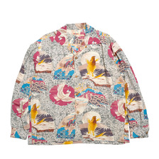 SUN SURF RAYON HAWAIIAN SHIRT - JAPANESE QUAINT DESIGN - LONG SLEEVE SS29604画像