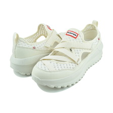 HUNTER WOMENS TRAVEL FLOW MARY JANE TRAINER WHITE WILLOW WFF3123MSH-WHW画像