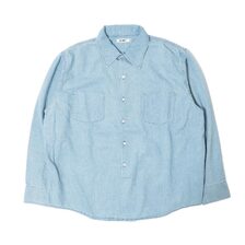 AUTHEN SILKNIZED DENIM REGULAR SHIRT L.USED AUT-122-013画像