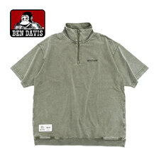 BEN DAVIS VNTG 1/4 Zip Top S/S Crew C-26580032画像