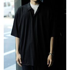INTERIM EXTRA FINE MERINO WOOL JERSEY HYPER BIG SKIPPER SHIRT IT26S271画像