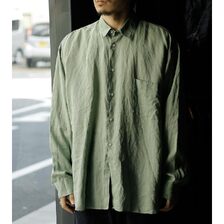 INTERIM RAMIE SHEER LAWN HYPER BIG L/S REGULAR COLLAR SHIRT IT26S167画像
