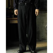 INTERIM SILK LINEN "BOURGERON" FRENCH WORK TROUSER IT26S007画像