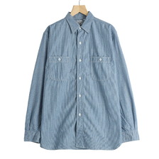 orslow RELAX FIT STRIPE CHAMBRAY WORK SHIRT 01-8270-181画像
