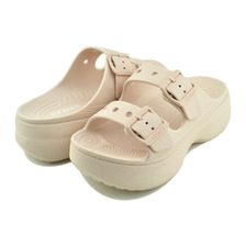 crocs SATURDAY PLATFORM SANDAL W QUARTZ 212880-6UR画像