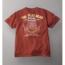 THE FLAT HEAD T-SHIRT - PINSTRIPE FN-THC-065画像