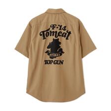 AVIREX S/S TOM CAT SILHOUETTE SHIRT 7836123017画像