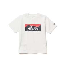 NANGA ECO HYBRID BOX LOGO KIDS TEE N2504-6M532A画像