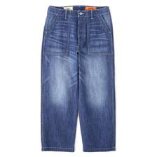 AVIREX &times; UNIVERSAL OVERALL NAVY POSTAL DENIM PANTS 7836111202画像