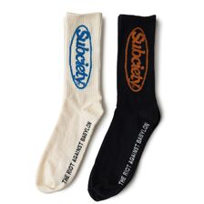 Subciety Oval logo socks 155-80145画像