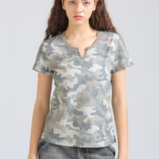 AVIREX KEY NECK EMBROIDERY T-SHIRT 7836135609画像