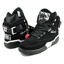 Ewing Athletics 33 HI OG BLACK SUEDE/WHITE PEWF001-BSW画像