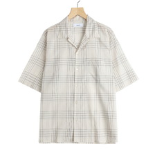 marka OPEN COLLAR S/S SHIRT -60/1 ORGANIC COTTON HIGH TWISTED LOAN- M26A18SH02B画像