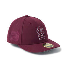 NEW ERA LP 59FIFTY MLB Color Variation セントルイス・カージナルス フローステッドバーガンディー 14744685画像