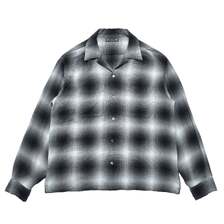 MINEDENIM R.Flannel Ombre Open Collar SH 2604-5002画像