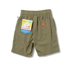 COOKMAN Chef Pants Short Linen Olive 231-61917画像