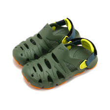KEEN Children HYPERFLT BRONZE-GREEN/ORANGE-PEEL 1031992画像