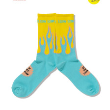 COOKMAN Rib Crew Socks BjornQorn Flame Blue 233-61997画像