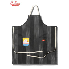 COOKMAN Long Apron Herringbone Stripe Charcoal 233-61935画像